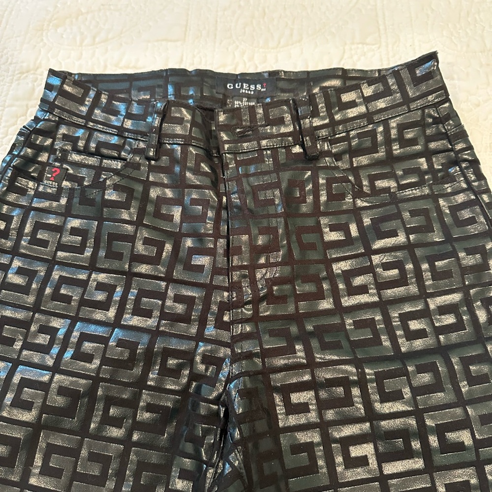 GUESS Metallic Geometric Pants